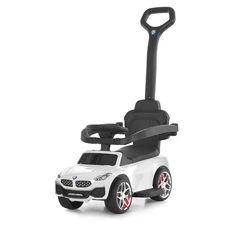 Каталка - толокар M 6253EL-1 белая BMW с родительской ручкой