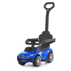 Каталка - толокар M 6253EL-4 синяя BMW с родительской ручкой