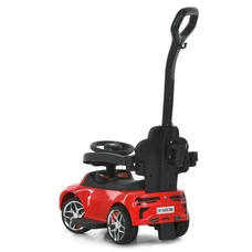 Каталка - толокар M 6253EL-8 розовая BMW с родительской ручкой фото 14