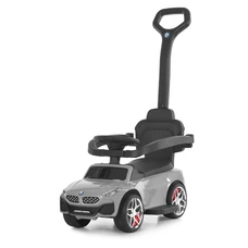 Каталка - толокар M 6253EL-11 серая BMW с родительской ручкой