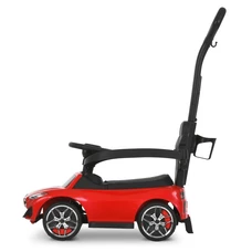 Каталка - толокар M 6253EL-11 серая BMW с родительской ручкой фото 37