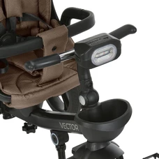 Трехколесный велосипед El Camino Vector ME 1162-1 Magnet Gray темно-серый с ручкой фото 32