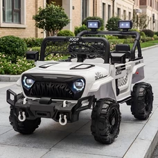 Детский электромобиль M 6325EBLR-1 белый Jeep с пультом управления