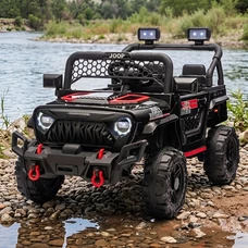 Детский электромобиль M 6325EBLR-2 черный Jeep с пультом управления
