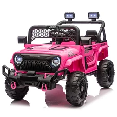 Детский электромобиль M 6325EBLR-8 розовый Jeep с пультом управления фото 14