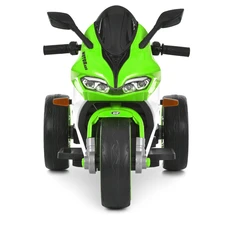 Детский мотоцикл M 6307EL-5 зеленый с мягким сиденьем фото 11