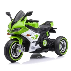 Детский мотоцикл M 6307EL-5 зеленый с мягким сиденьем фото 21