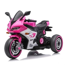 Детский мотоцикл M 6307EL-8 розовый с мягким сиденьем фото 14