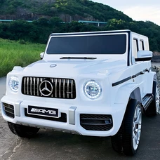 Детский электромобиль M 6236EBLR-1 белый Mercedes с мягким сиденьем