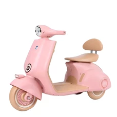 Детский мотоцикл M 6327L-8 розовый скутер с мягким сиденьем фото 21