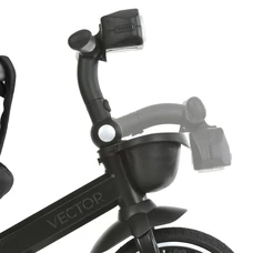 Трехколесный велосипед El Camino Vector ME 1162-1 Night Black черный с ручкой фото 53