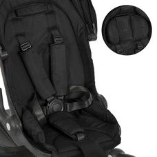 Трехколесный велосипед El Camino Vector ME 1162-1 Night Black черный с ручкой фото 32