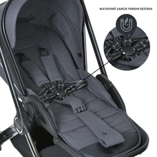Универсальная коляска El Camino Prestige ME 1124-3 Magnet Gray, фото 2