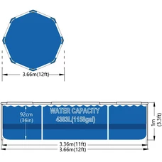 Каркасный бассейн Avenli 26700, фото 2