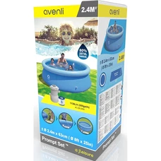 Надувной бассейн Avenli 17792EU размеры 244 х 63 см с фильтр-насосом фото 71
