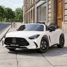 Двухместный детский электромобиль M 6313EBLR-1(24V) белый Mercedes 4 мотора по 200W