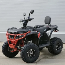 Квадроцикл бензиновый AX150-2-3 черно-красный двигатель объемом 150 кубов фото 14