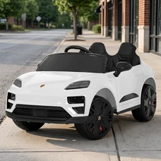 Детский электромобиль M 6314EBLR-1 белый Porsche с мягким сиденьем