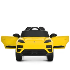 Детский электромобиль M 6314EBLR-6 желтый Porsche с мягким сиденьем фото 14