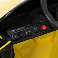 Детский электромобиль M 6314EBLR-6 желтый Porsche с мягким сиденьем фото 16