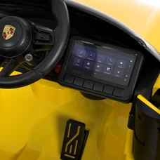Детский электромобиль M 6314EBLR-6 желтый Porsche с мягким сиденьем фото 92