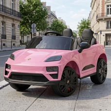Детский электромобиль M 6314EBLR-8 розовый Porsche с мягким сиденьем