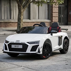 Двухместный детский электромобиль M 6310EBLR-1 Audi белый с EVA колесами