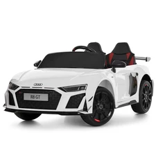 Двухместный детский электромобиль M 6310EBLR-1 Audi белый с EVA колесами фото 14