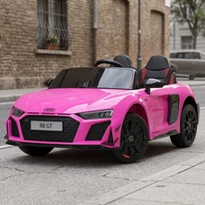 Двухместный детский электромобиль M 6310EBLR-8 Audi розовый с EVA колесами