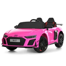 Двухместный детский электромобиль M 6310EBLR-8 Audi розовый с EVA колесами фото 14