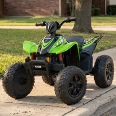 Детский квадроцикл M 6309EL-5 зеленый Honda с двумя моторами по 45W