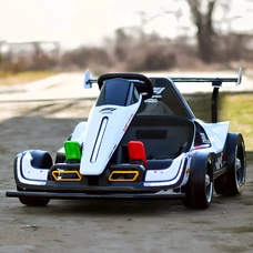 Детский электрокарт M 6322EBLR-1 белый с двумя моторами по 150W