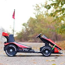 Детский электрокарт M 6322EBLR-3 красный с двумя моторами по 150W фото 41