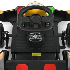 Детский электрокарт M 6322EBLR-6 желтый с двумя моторами по 150W фото 16