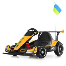 Детский электрокарт M 6322EBLR-6 желтый с двумя моторами по 150W фото 41