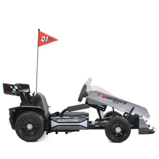 Детский электрокарт M 6148ELS-11(24V) серый 2 мотора по 150W фото 15