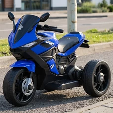 Детский мотоцикл M 4454ELR-4 синий с пультом управления