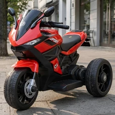 Детский мотоцикл M 4454EL-3 красный с двумя моторами по 35W фото 14