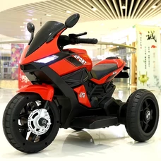 Детский мотоцикл M 4454EL-3 красный с двумя моторами по 35W фото 21