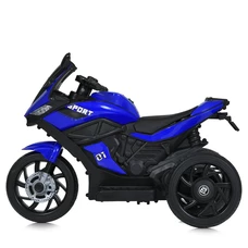 Детский мотоцикл M 4454EL-4 синий с двумя моторами по 35W фото 54