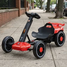 Детский электрокарт M 6145(A)EBR-3 красный с двумя моторами и пультом управления