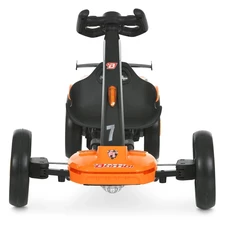 Детский электрокарт M 6145(A)EBR-7 оранжевый с двумя моторами и пультом управления фото 14