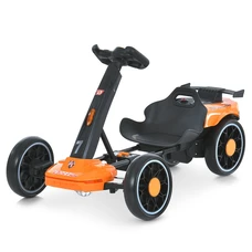 Детский электрокарт M 6145(A)EBR-7 оранжевый с двумя моторами и пультом управления фото 21