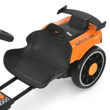 Детский электрокарт M 6145(A)EBR-7 оранжевый с двумя моторами и пультом управления фото 86