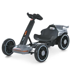 Детский электрокарт M 6145(A)EBR-11 серый с двумя моторами и пультом управления фото 21