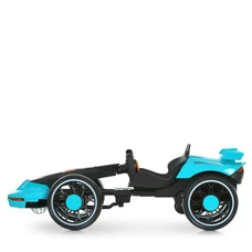Детский электрокарт M 6145(A)EBR-15 голубой с двумя моторами и пультом управления фото 37