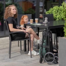 Прогулочная коляска Carrello Bravo CRL-8512PU Metal Grey серая с чехлом на ножки фото 16