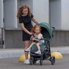 Прогулочная коляска Carrello Bravo CRL-8512PU Grape Black черная с чехлом на ножки фото 92