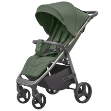 Прогулочная коляска Carrello Bravo CRL-8512PU Bergamot Green зеленая с чехлом на ножки