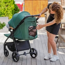 Прогулочная коляска Carrello Bravo CRL-8512PU Bergamot Green зеленая с чехлом на ножки фото 16